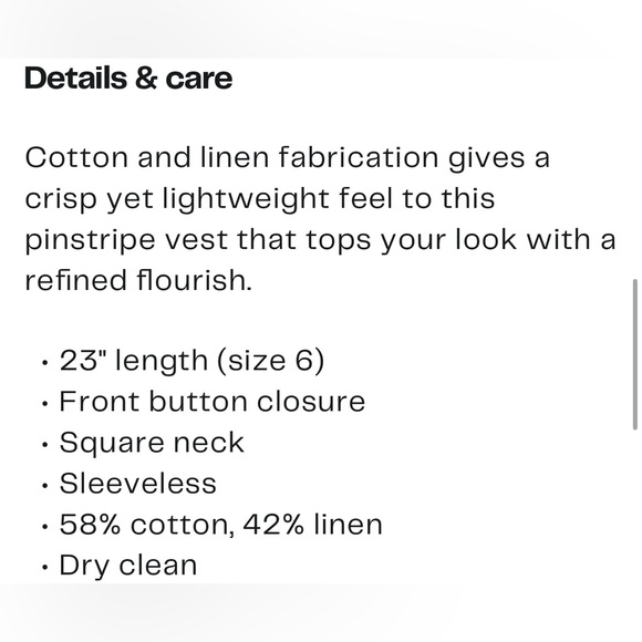 Rag & Bone Kiana Cotton & Linen Vest - Picture 4 of 4